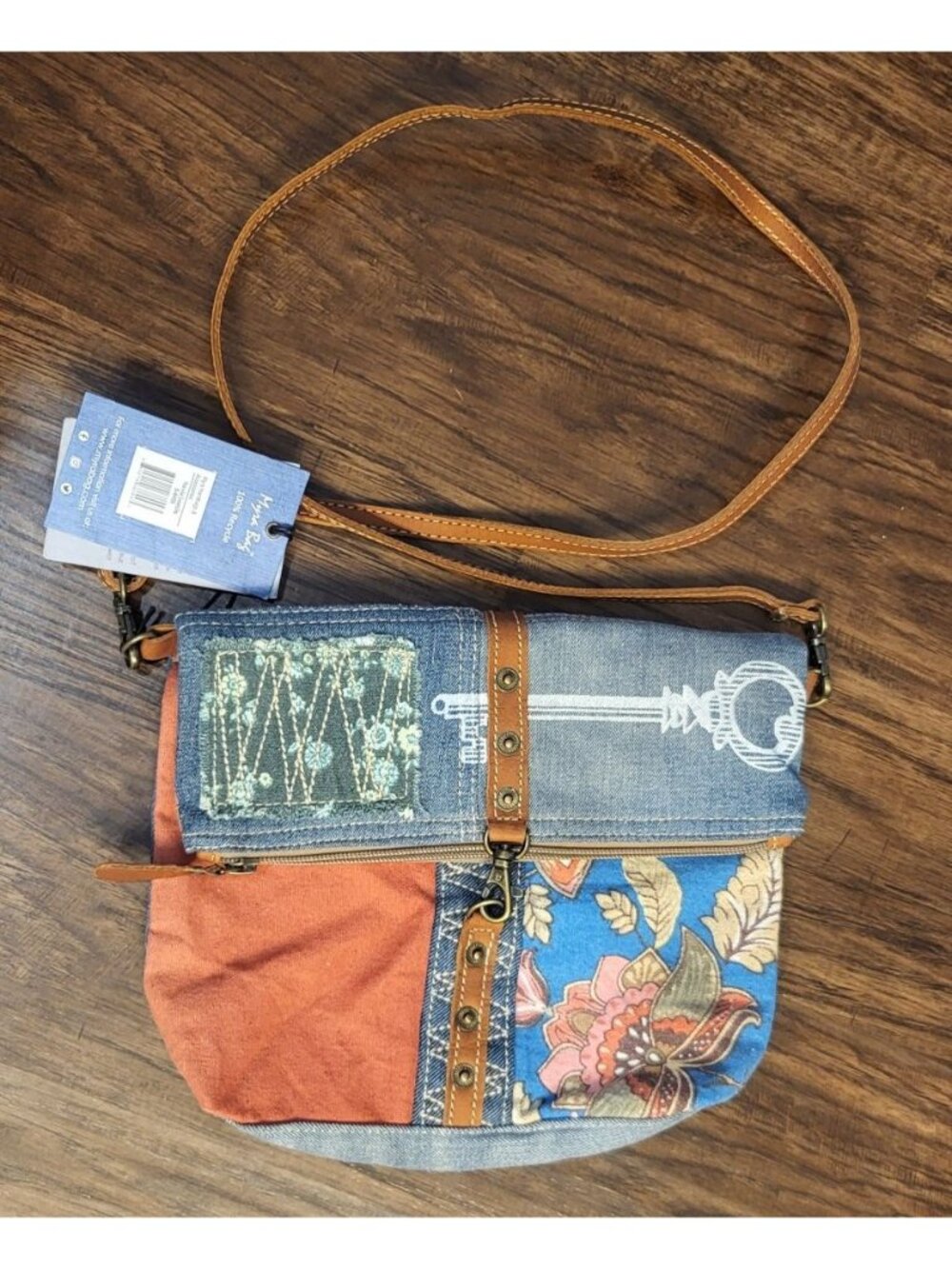 NWT Myra Floral is Key Crossbody Bag Boho Floral Festival Cottage Peasant